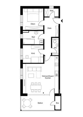 3-Zimmer-Wohnung kaufen in Feldkirch – 79,98 m², € 498.000 – Bild 2 von 29