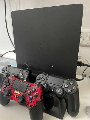 Sony PlayStation on sale 4 Slim - 1TB - Black (with 2 Controllers, Razer Headset)