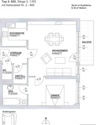 2-Zimmer-Wohnung mieten in Wien – 56,34 m², € 1.185 – Bild 11 von 14