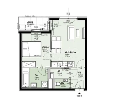 2-Zimmer-Wohnung kaufen in Wien – 44,34 m², € 269.000 – Bild 9 von 9