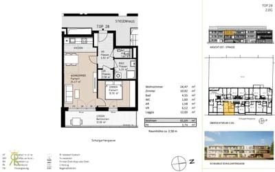 2-Zimmer-Wohnung kaufen in Wiener Neustadt – 49,67 m², € 333.000 – Bild 14 von 21