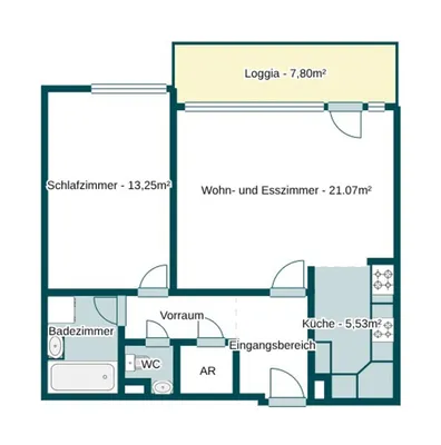 2-Zimmer-Wohnung kaufen in Wien – 54 m², € 249.500 – Bild 9 von 9