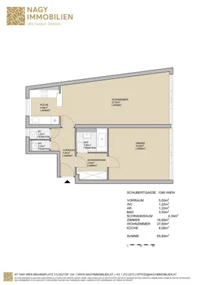 Wohnung kaufen in Wien – 65,89 m², € 390.000 – Bild 23 von 23