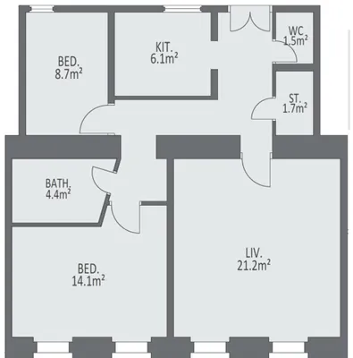2-Zimmer-Wohnung kaufen in Wien – 75 m², € 590.000 – Bild 9 von 11