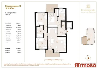 2-Zimmer-Wohnung kaufen in Wien – 44,22 m², € 339.000 – Bild 11 von 11