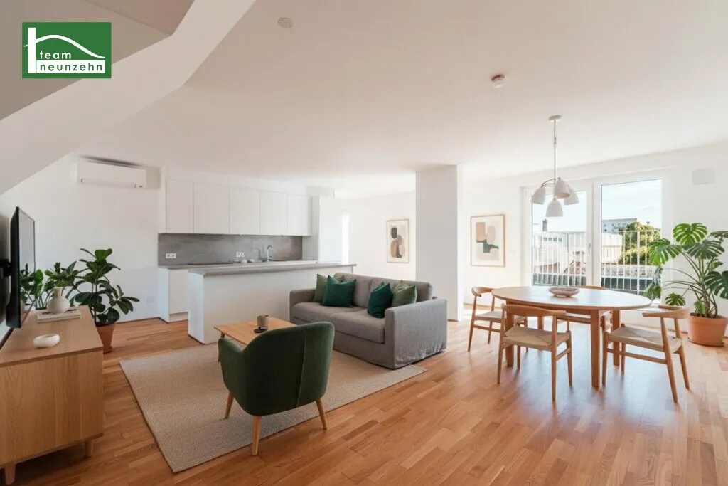 Exklusive Anleger-Erstbezugs-Wohnung mit 55 m² Wohnküche und großer Hof-Terrasse! Küche und Top Ausstattung inkludiert! - Ansicht 2