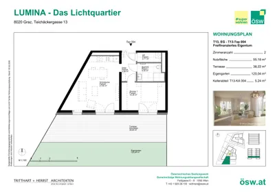 2-Zimmer-Wohnung kaufen in Graz – 55,18 m², € 266.000 – Bild 13 von 13