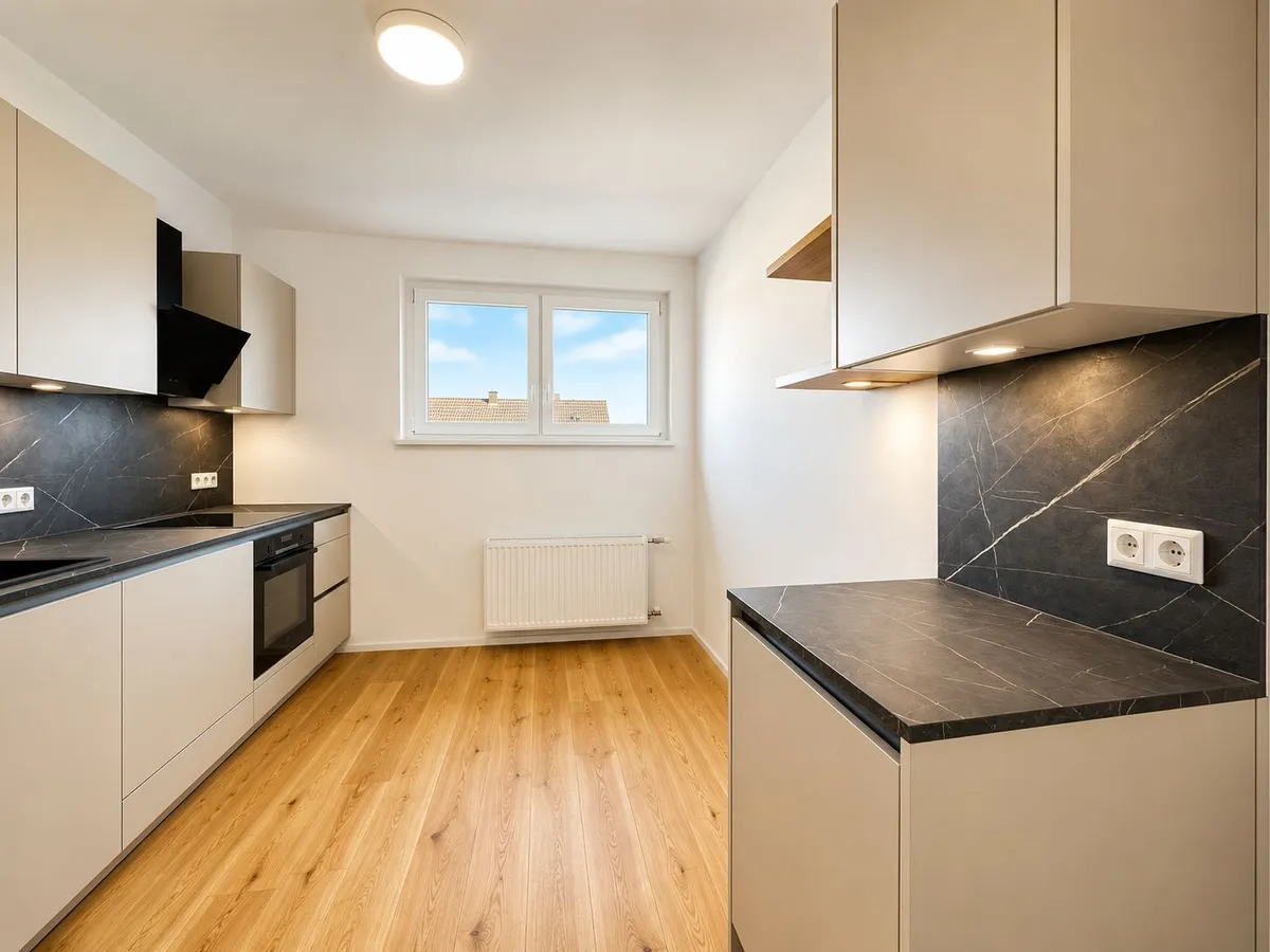 Stilvoll traumhaft saniert | 3-Zimmer-Dachgeschosswohnung mit West-Loggia | DAN Küche vollausgestattet | Tiefgaragenplatz - Ansicht 2