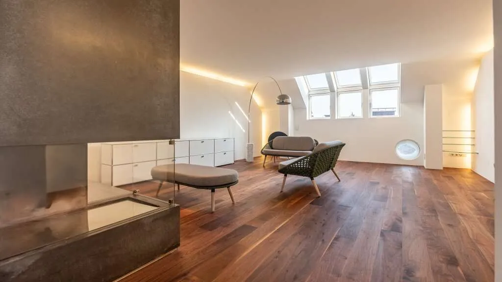 LINZ INNENSTADT. EINDRUCKSVOLLE DACHGESCHOSSWOHNUNG MIT KAMIN UND WEITSICHT. - Widok 3