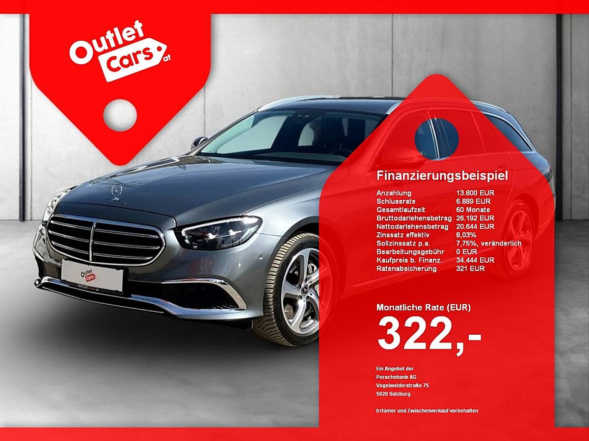 Mercedes-Benz E-Klasse E 300 de 4Matic Exclusive LED+Luft+NAVI+RFK+PDC