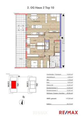 Wohnung kaufen in Grieskirchen – 117,93 m², € 497.447 – Bild 5 von 5