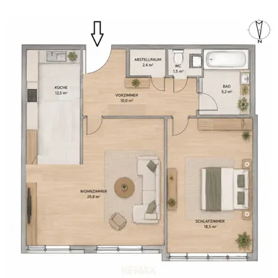 2-Zimmer-Wohnung kaufen in Wien – 54 m², € 249.000 – Bild 13 von 13