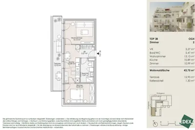 2-Zimmer-Wohnung kaufen in Wien – 43,75 m², € 311.000 – Bild 20 von 20