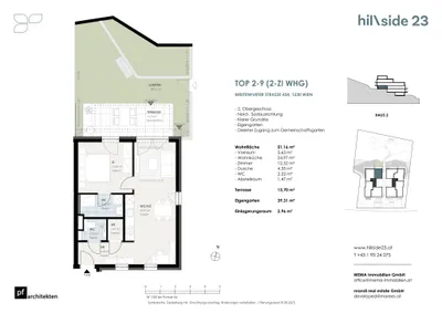 2-Zimmer-Wohnung kaufen in Wien – 51,16 m², € 379.500