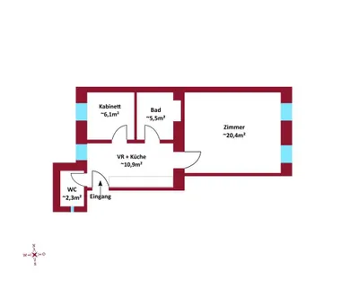 2-Zimmer-Wohnung kaufen in Wien – 45,26 m², € 169.000 – Bild 3 von 3
