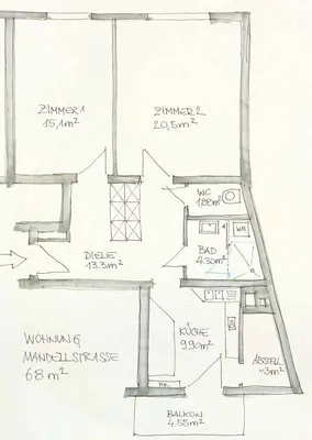 2-Zimmer-Wohnung mieten in Graz – 68 m², € 850 – Bild 2 von 13