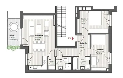 3-Zimmer-Wohnung kaufen in Wien – 73,2 m², € 599.000 – Bild 11 von 11