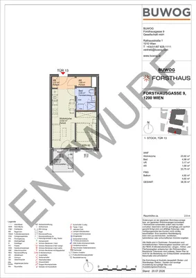 1-Zimmer-Wohnung kaufen in Wien – 33,75 m², € 204.000 – Bild 2 von 8