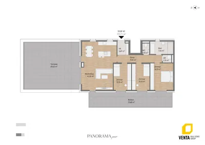 4-Zimmer-Wohnung kaufen in Graz – 105,71 m², € 847.000 – Bild 2 von 6