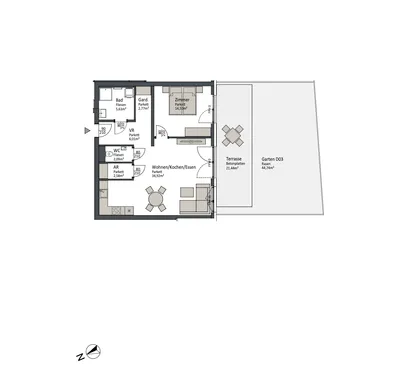 2-Zimmer-Wohnung kaufen in Villach – 68,5 m², € 284.900 – Bild 2 von 4