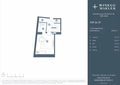 2-Zimmer-Wohnung kaufen in Wien – 65,19 m², € 570.000 – Bild 24 von 25