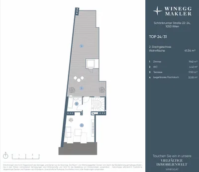 2-Zimmer-Wohnung kaufen in Wien – 65,19 m², € 570.000 – Bild 25 von 25