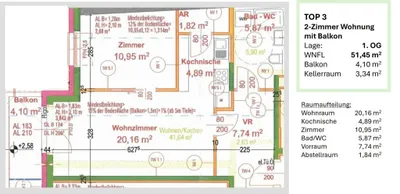 2-Zimmer-Wohnung kaufen in Wien – 44,22 m², € 218.000 – Bild 26 von 37