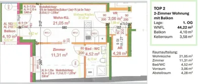 2-Zimmer-Wohnung kaufen in Wien – 44,22 m², € 218.000 – Bild 25 von 37