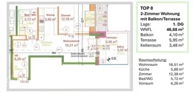 2-Zimmer-Wohnung kaufen in Wien – 44,22 m², € 218.000 – Bild 29 von 37