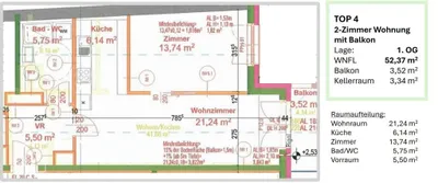 2-Zimmer-Wohnung kaufen in Wien – 44,22 m², € 218.000 – Bild 27 von 37