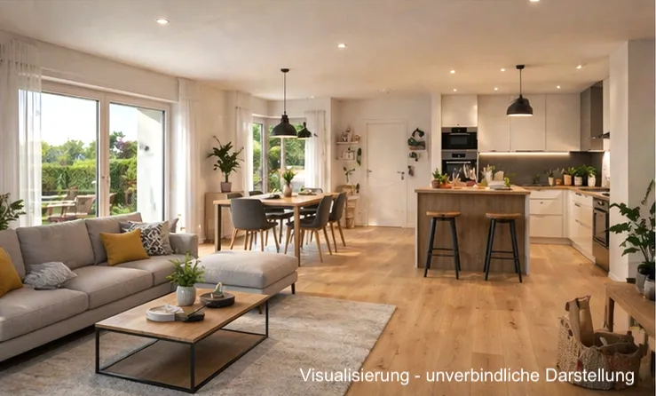 Stilvolle Doppelwohnhäuser mit Flair und eigener Photovoltaikanlag - Ansicht 2