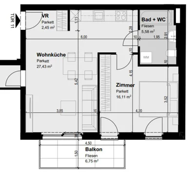 2-Zimmer-Wohnung kaufen in Wien – 48 m², € 399.000 – Bild 12 von 12