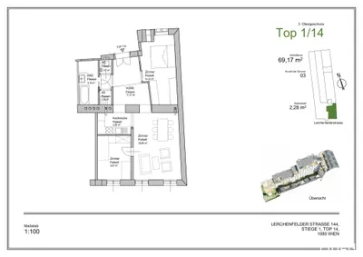 3-Zimmer-Wohnung kaufen in Wien – 69 m², € 629.000 – Bild 11 von 11