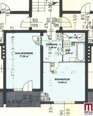 2-Zimmer-Wohnung kaufen in Weiz – 42 m², € 125.000 – Bild 7 von 8