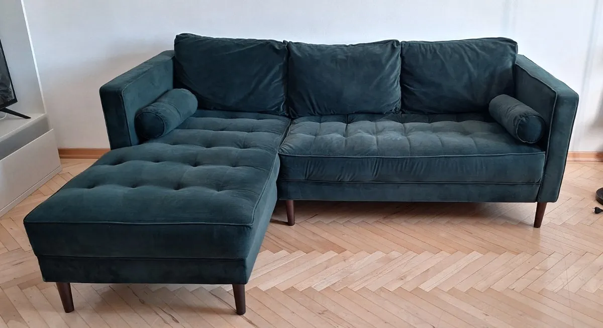 Eckcouch Couch Sofa Dunkelgrün Grün, € 120,- (8200 Gleisdorf)