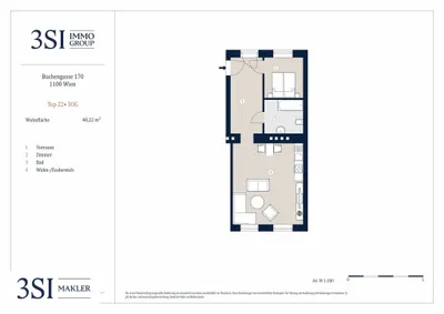 2-Zimmer-Wohnung kaufen in Wien – 48,22 m², € 189.000 – Bild 14 von 14