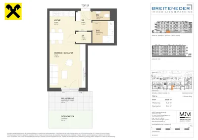 1-Zimmer-Wohnung kaufen in Korneuburg – 39,86 m², € 258.500 – Bild 9 von 9