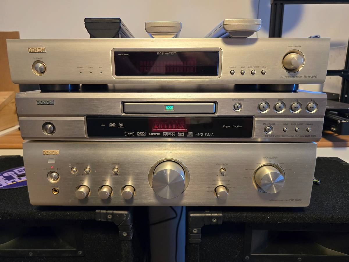 DENON TU-1500AE, PMA390Ⅳ Denon TU-1500AE AM/FM Tuner + PMA-390AE Integrated Amplifier Hi-Fi