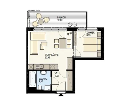2-Zimmer-Wohnung kaufen in Wien – 40,06 m², € 459.540 – Bild 16 von 24