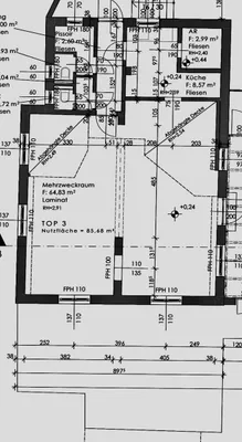 3-Zimmer-Immobilie mieten in Baden – 106 m², € 1.100 – Bild 9 von 9