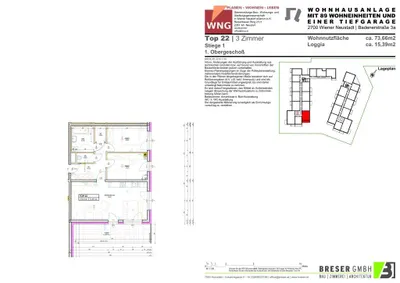 3-Zimmer-Wohnung mieten in Wiener Neustadt – 73,66 m², € 1.064 – Bild 15 von 15