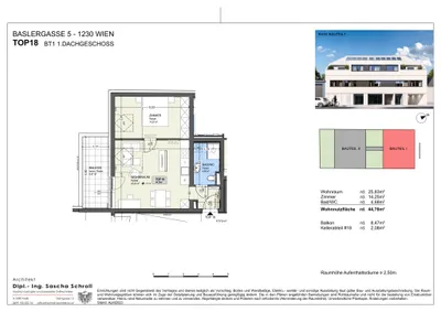 2-Zimmer-Wohnung mieten in Wien – 44,76 m², € 982 – Bild 26 von 26