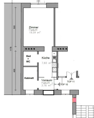 2-Zimmer-Wohnung kaufen in Wien – 39,78 m², € 289.000 – Bild 7 von 7