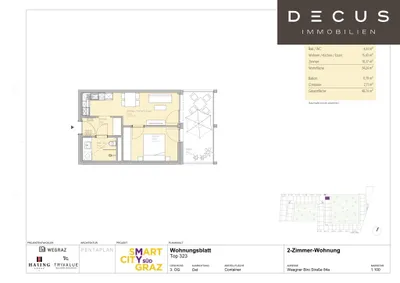 2-Zimmer-Wohnung mieten in Graz – 34 m², € 529 – Bild 15 von 15