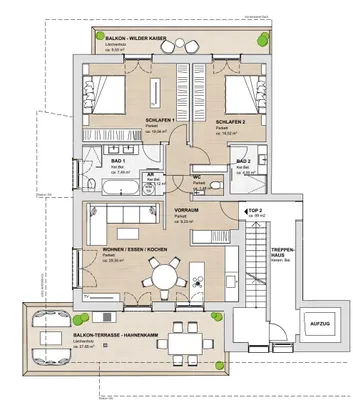 3-Zimmer-Wohnung kaufen in Kitzbühel – 101 m², € 1.460.000 – Bild 10 von 11