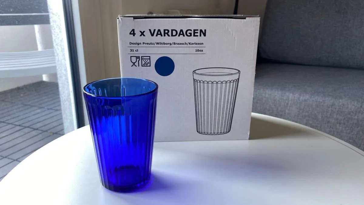IKEA VARDAGEN blaue Trinkgläser - 12 Stück für 2 €, € 2,- (1130 Wien)