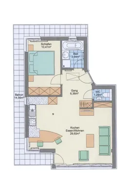 2-Zimmer-Wohnung kaufen in Dornbirn – 50 m², € 269.000 – Bild 17 von 19