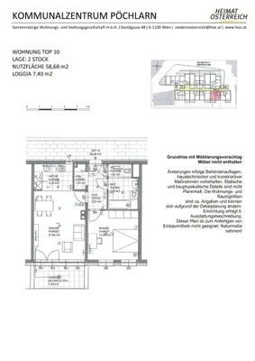 2-Zimmer-Wohnung mieten in Melk – 58,67 m², € 499 – Bild 23 von 23