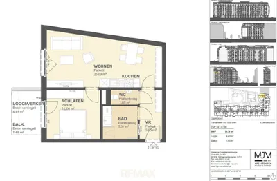2-Zimmer-Wohnung kaufen in Wien – 50,97 m², € 349.000 – Bild 10 von 23