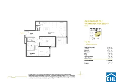3-Zimmer-Wohnung kaufen in Wien – 71,21 m², € 375.000 – Bild 5 von 5